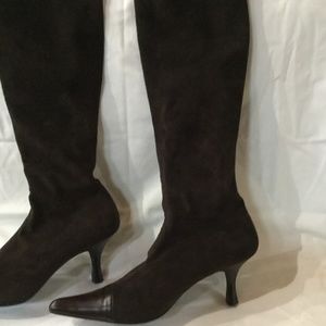 Brown Suede Knee high boots